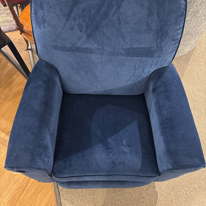 Blue Velvet Rocker