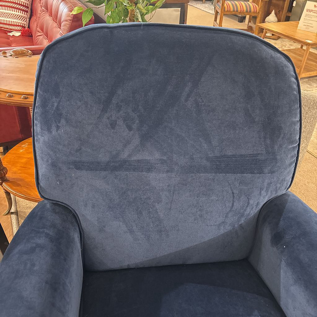 Blue Velvet Rocker