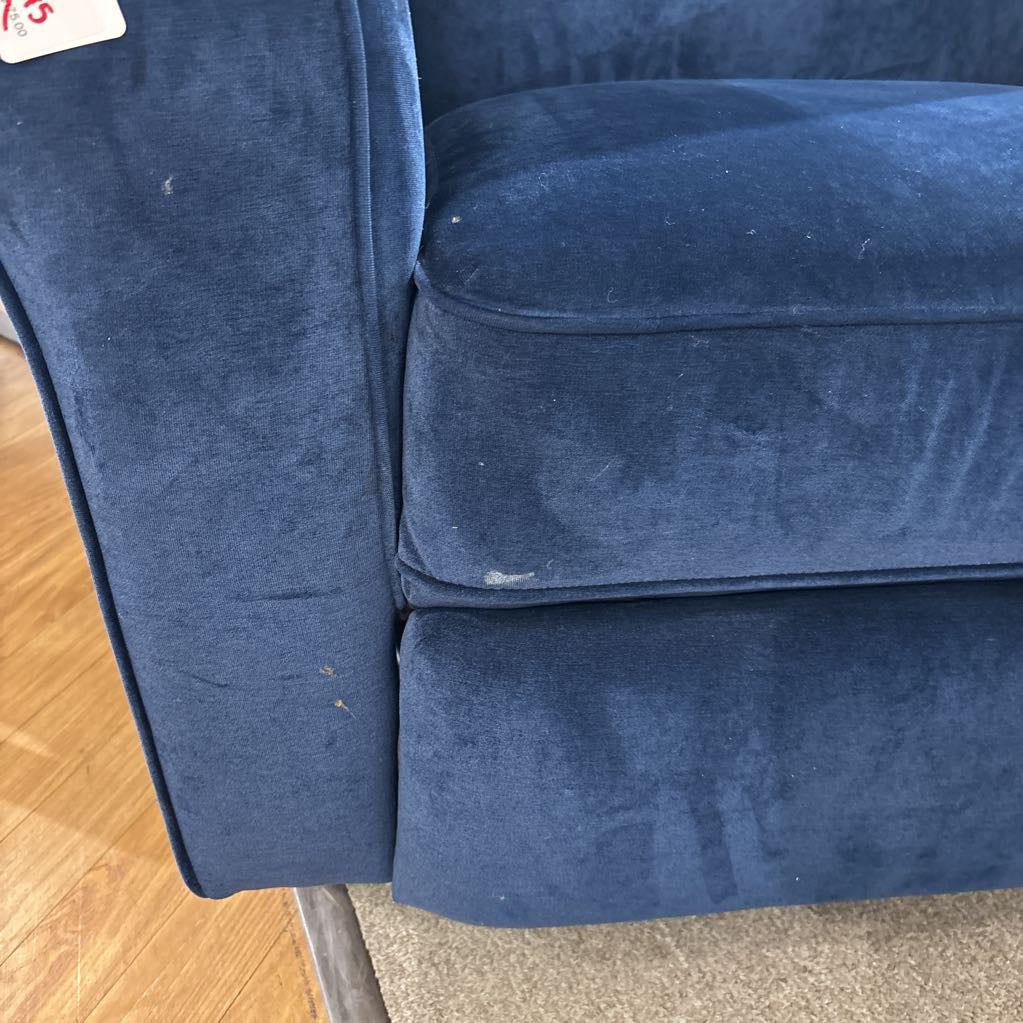 Blue Velvet Rocker