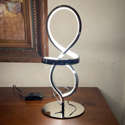 Silver and White Swirl Light