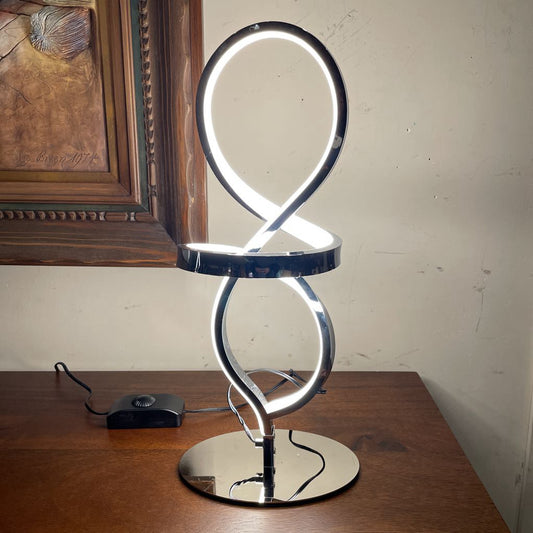 Silver and White Swirl Light