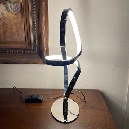 Silver and White Swirl Light