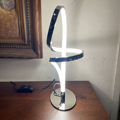 Silver and White Swirl Light