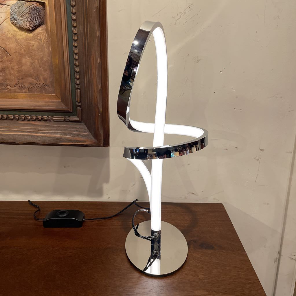 Silver and White Swirl Light