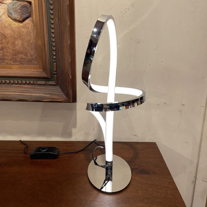 Silver and White Swirl Light