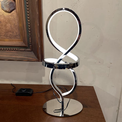Silver and White Swirl Light