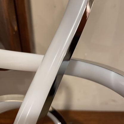 Silver and White Swirl Light