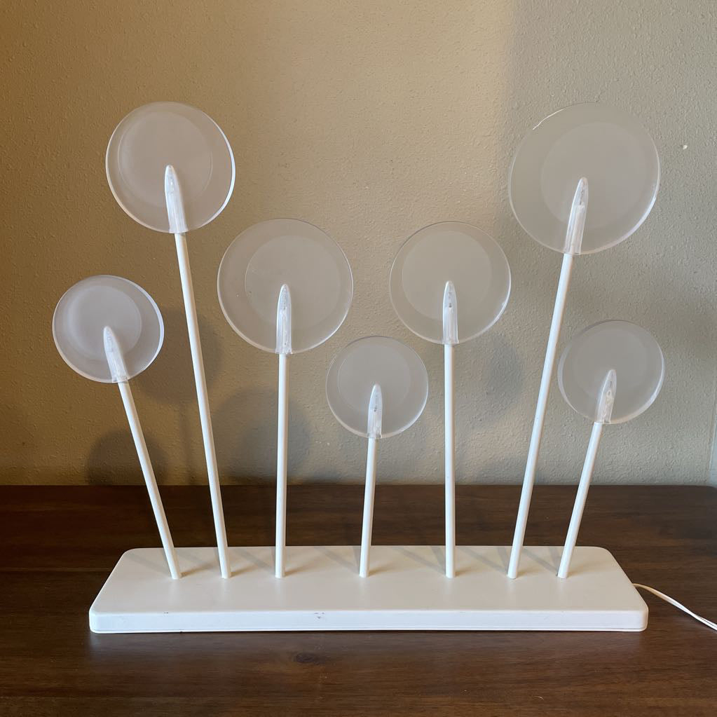 White Metal "Lollipop" Light Display