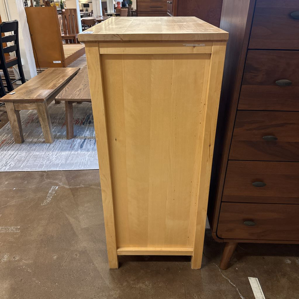 Blonde 5 Drawer Highboy