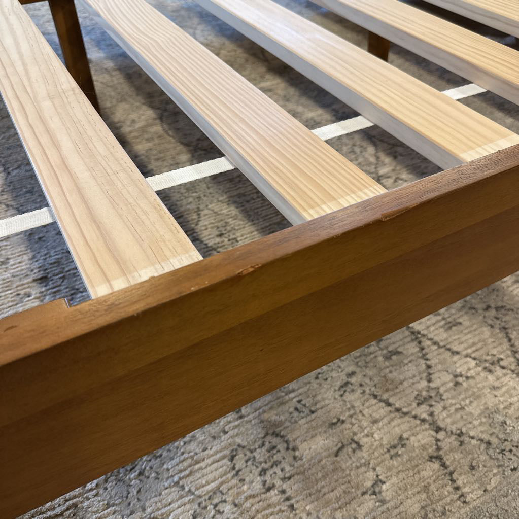 MC Blonde Queen West Elm Bedframe