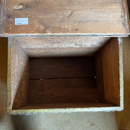 Embossed Brass Firewood Box