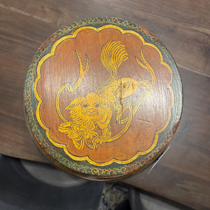 Painted Rice Barrel