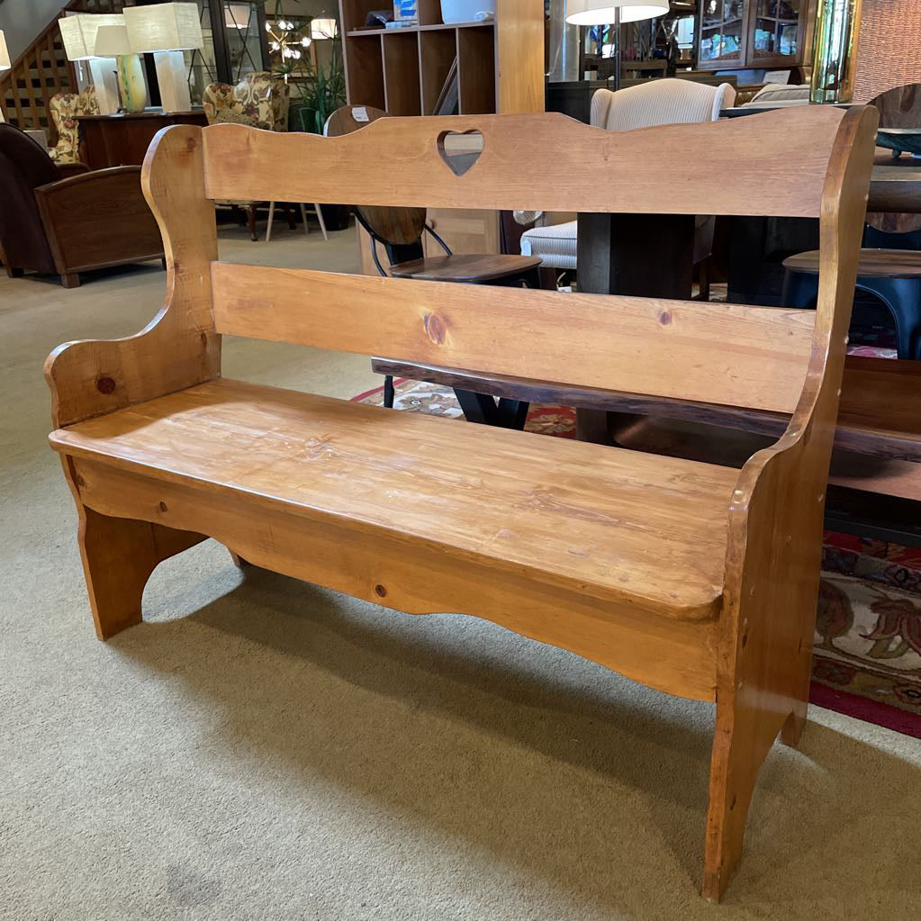 Pine Sweethearts Bench