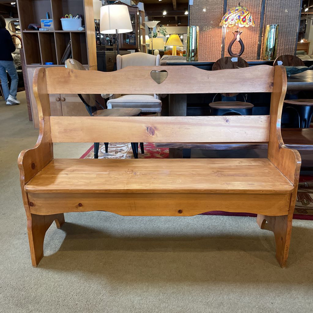 Pine Sweethearts Bench