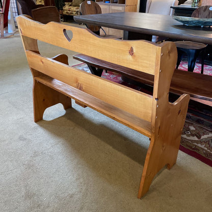 Pine Sweethearts Bench