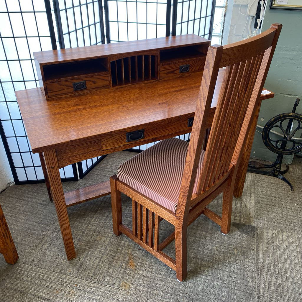 MICHAELS FURNITURE Mission Style High Back Side Chair C DINING CHAIRS