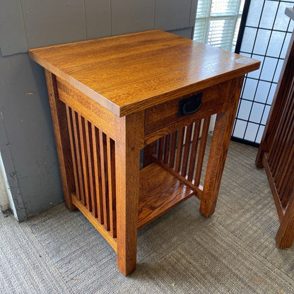 MICHAELS FURNITURE Mission Style Side Table w/Drawer