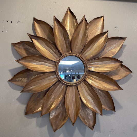 Decorative Tin Sunflower Mirror C MIRRORS