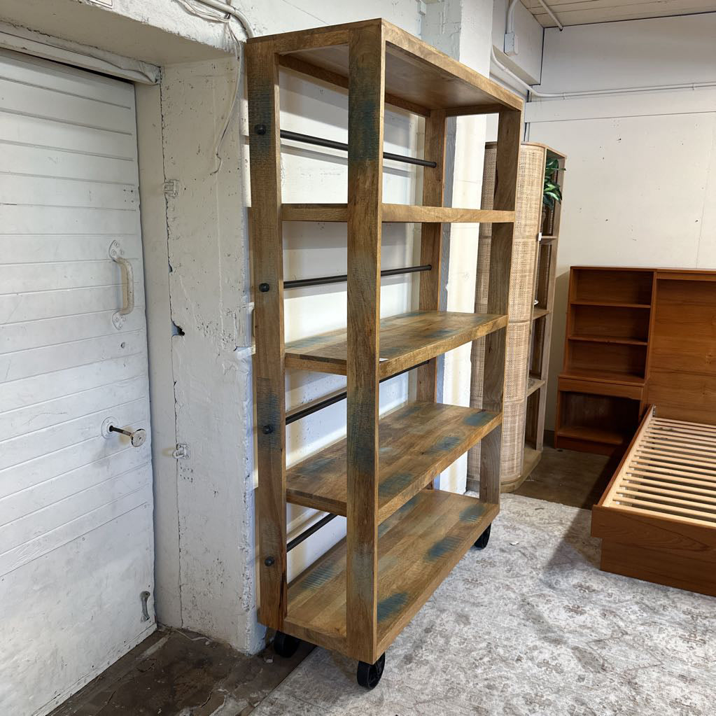 Vintage Wheeled Bookcase C BOOKSHELVES