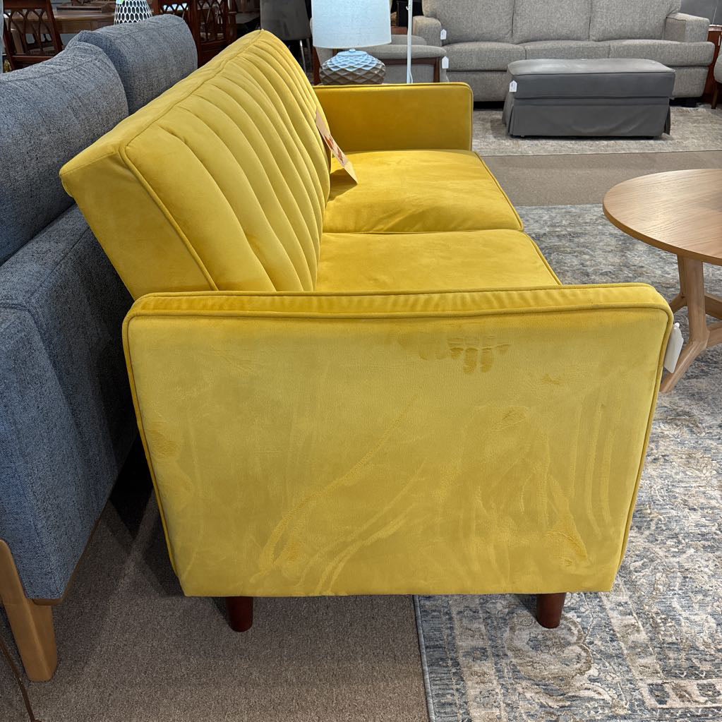Mustard Yellow Click-Clack Back Sofa