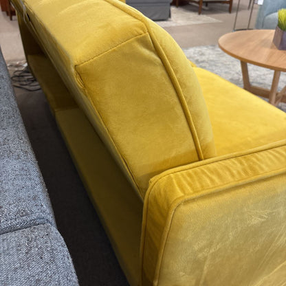 Mustard Yellow Click-Clack Back Sofa