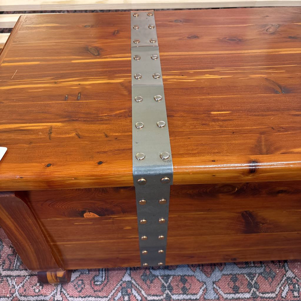 Vintage Farmhouse Chest w/Wheels