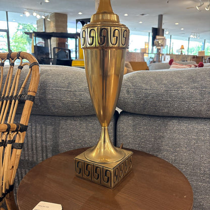 Stylized Brass Table Lamp