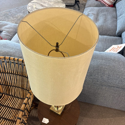 Stylized Brass Table Lamp