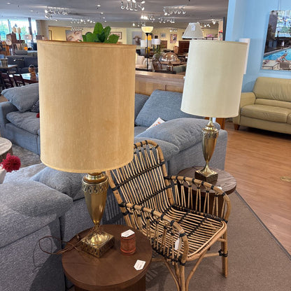 Stylized Brass Table Lamp