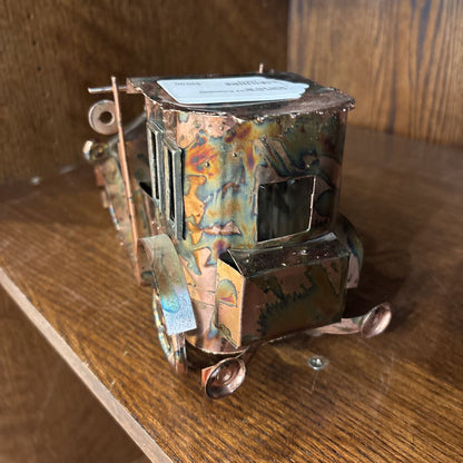 Copper Sculpture Automobile Music Box