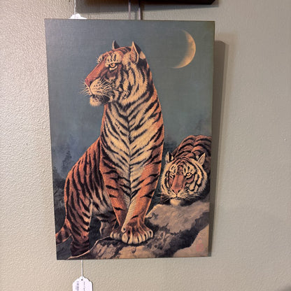 Asian 2 Tigers Painting