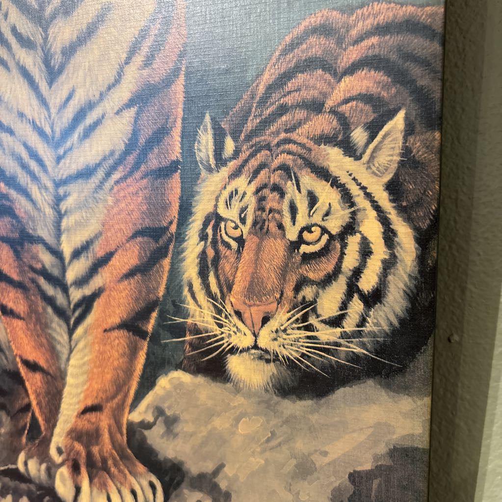Asian 2 Tigers Painting