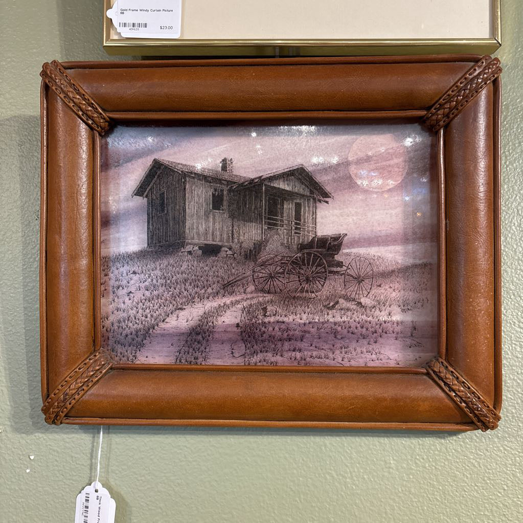 Thick Wood Frame Farmhouse Art