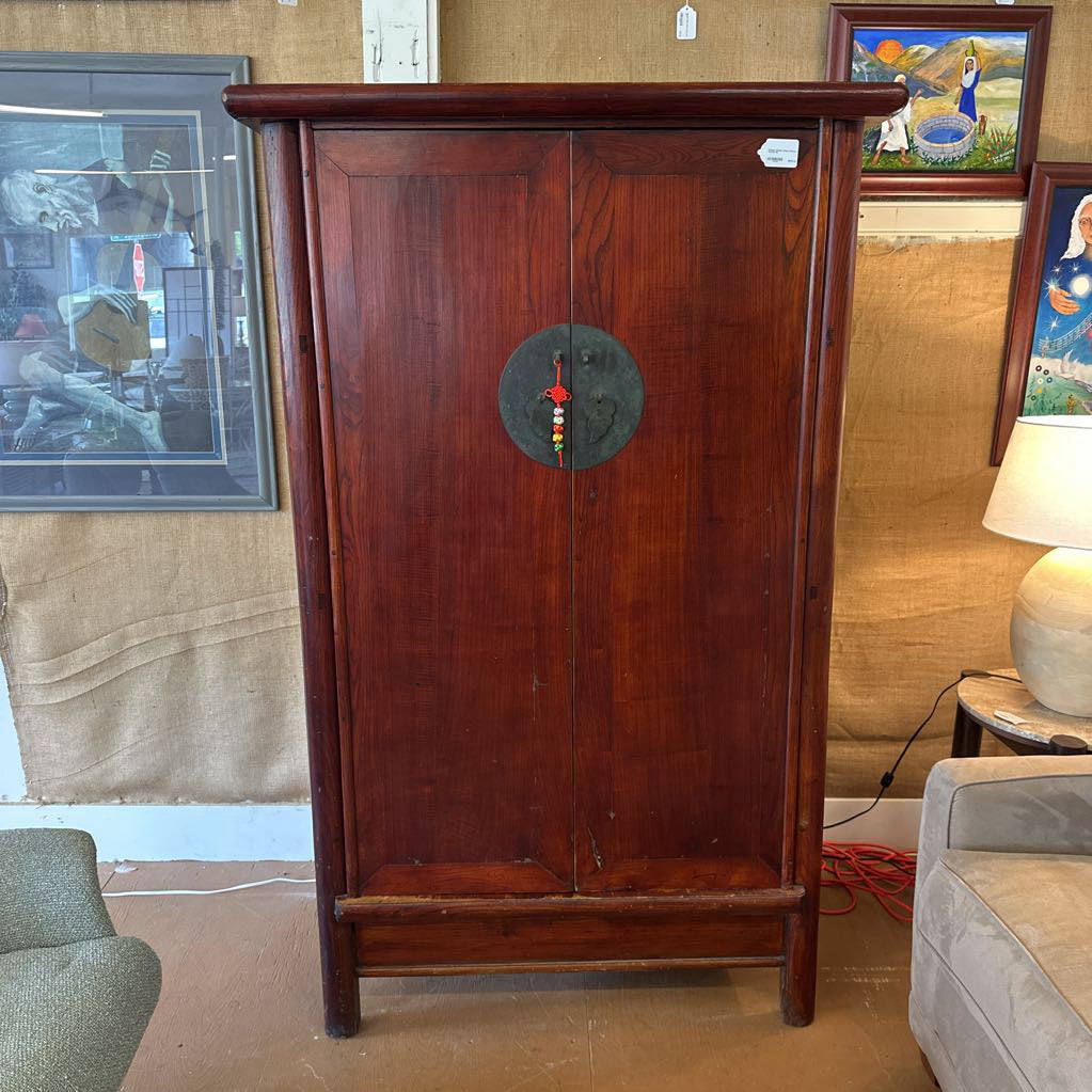 Antique Chinese 2-Door 2-Drawer Armoire