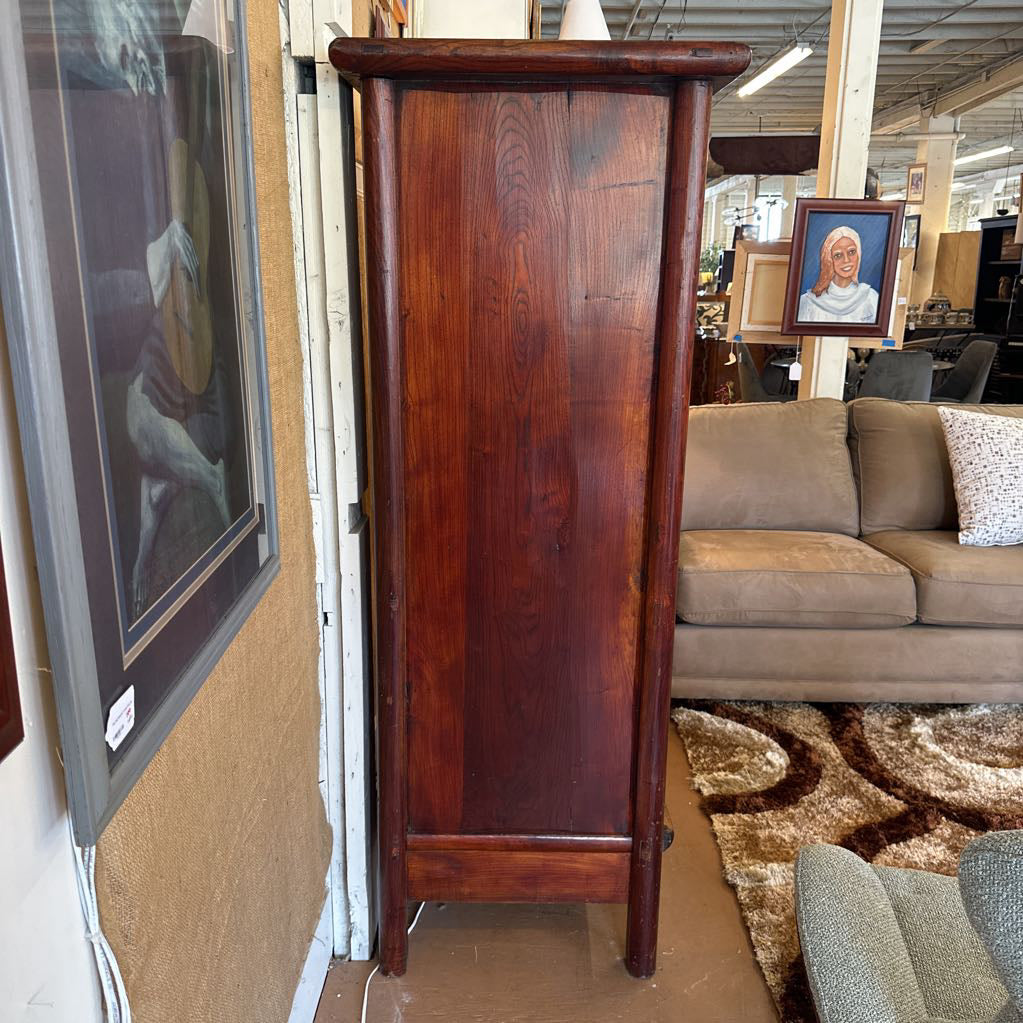 Antique Chinese 2-Door 2-Drawer Armoire