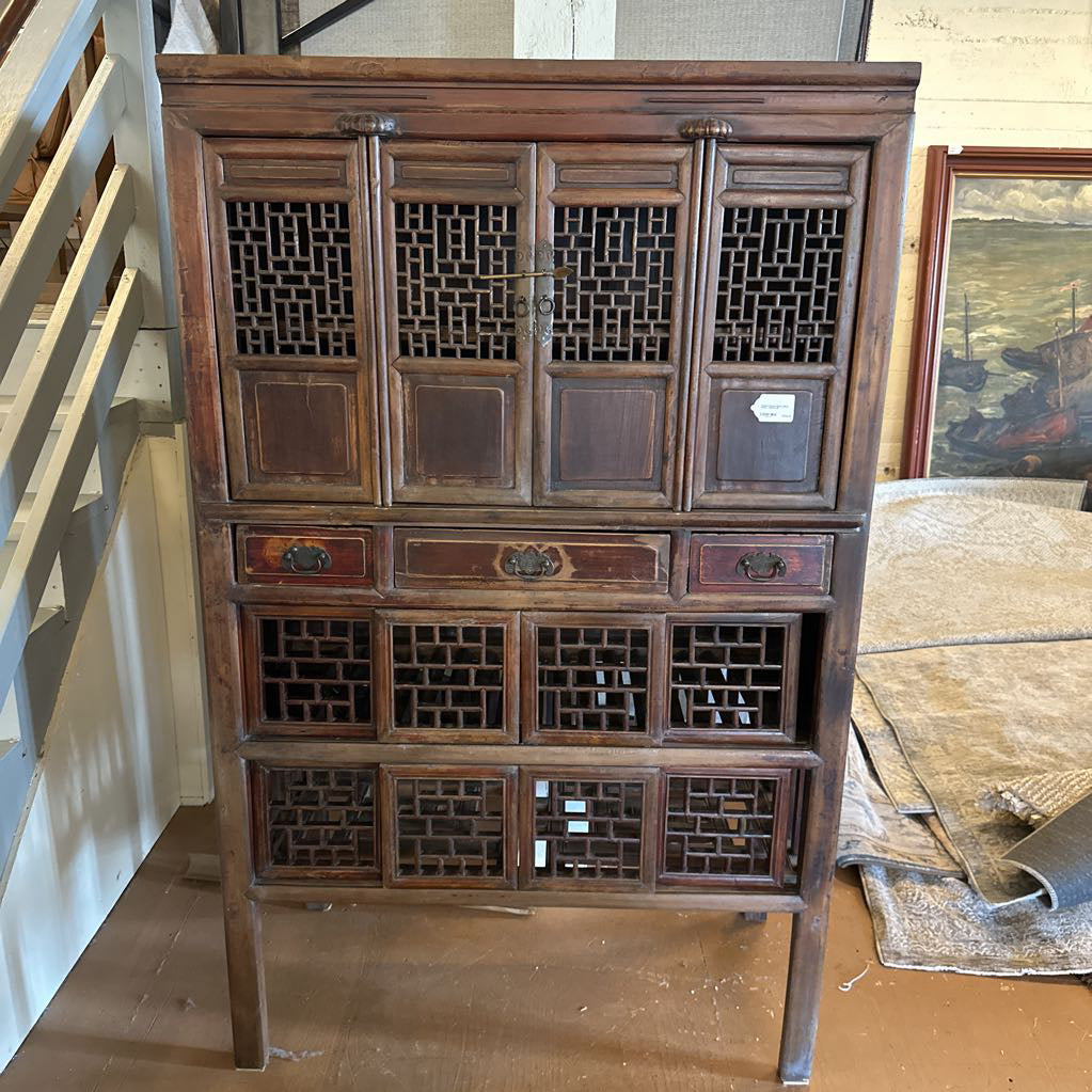 Antique Chinese Pantry (Many Doors + Sliders) C CABINETS
