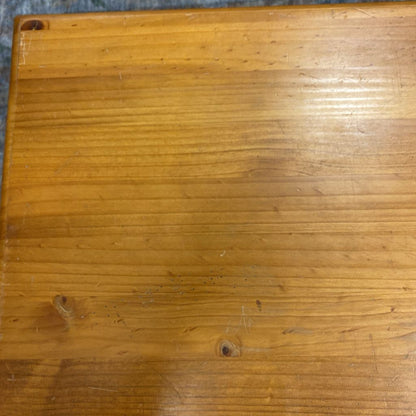 Rustic Iron & Wood Side Table (AS IS)