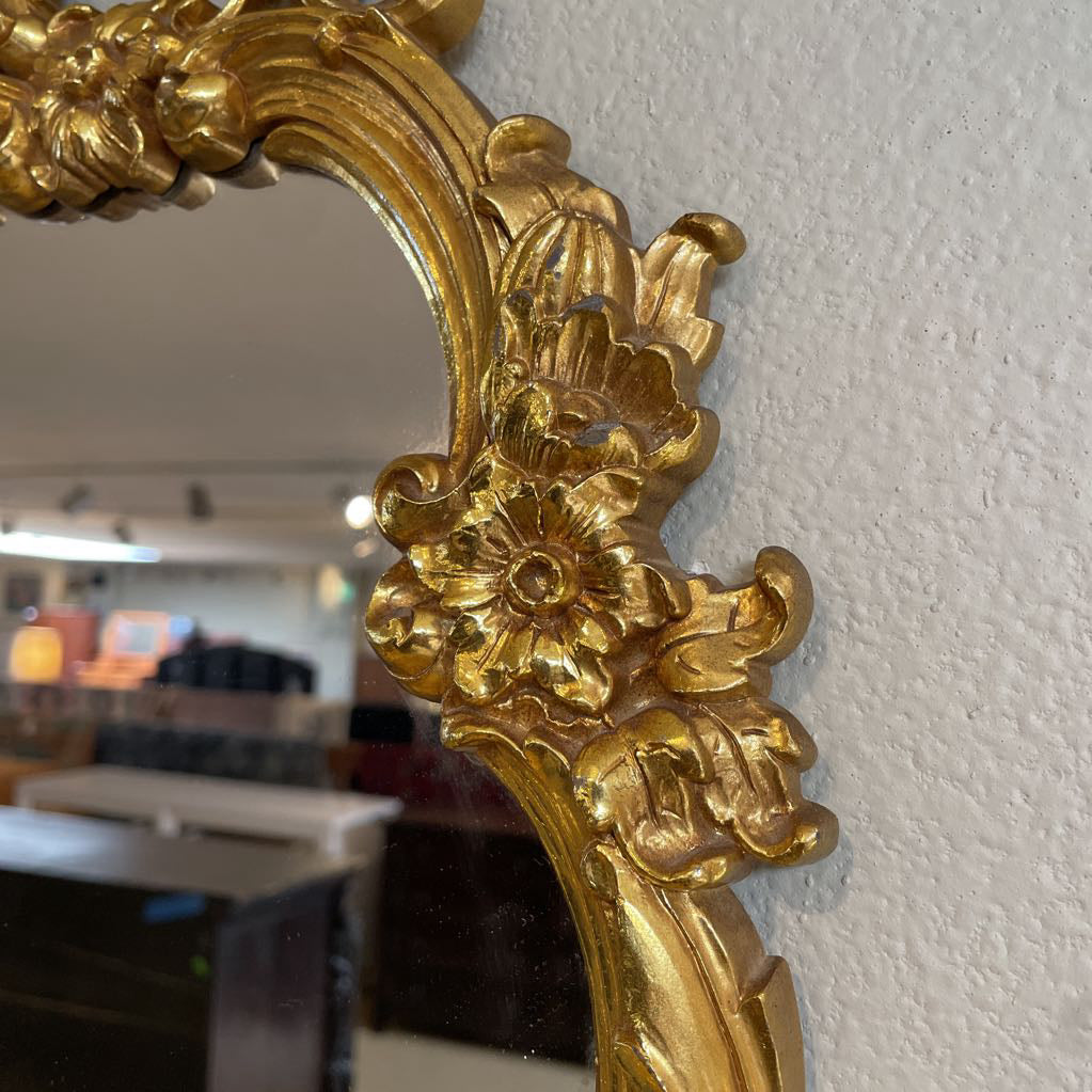 Ornate Gilded Mirror w/ Shelf