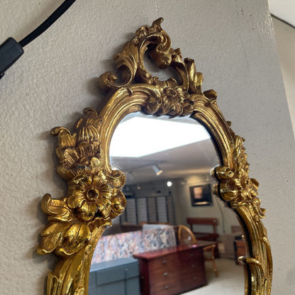 Ornate Gilded Mirror w/ Shelf