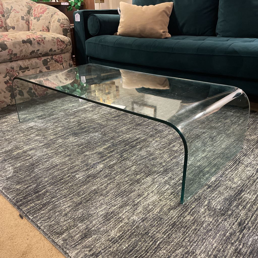 Curved Glass Coffee Table