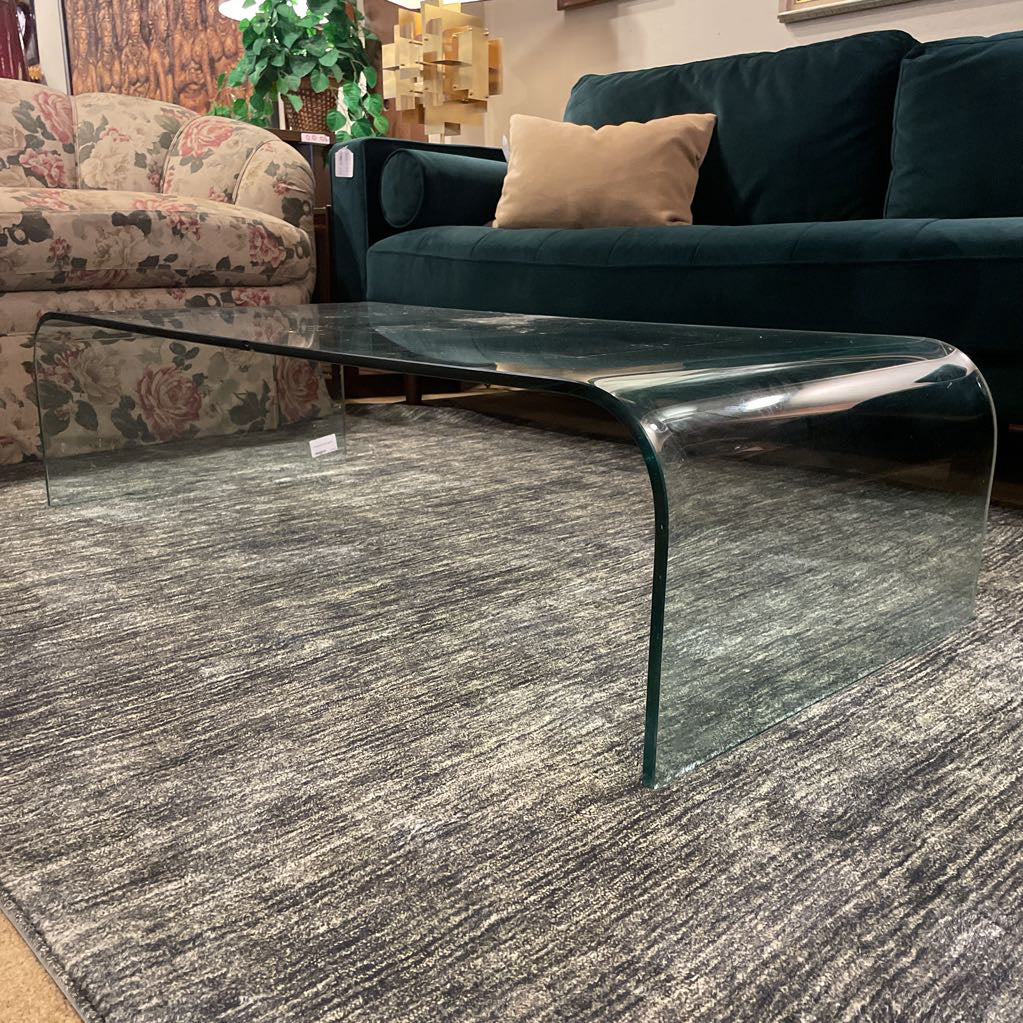 Curved Glass Coffee Table