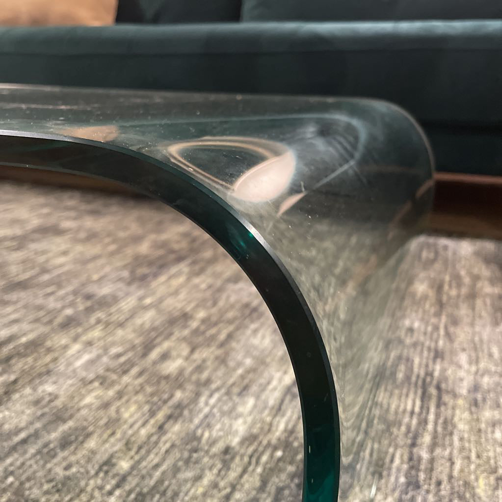 Curved Glass Coffee Table