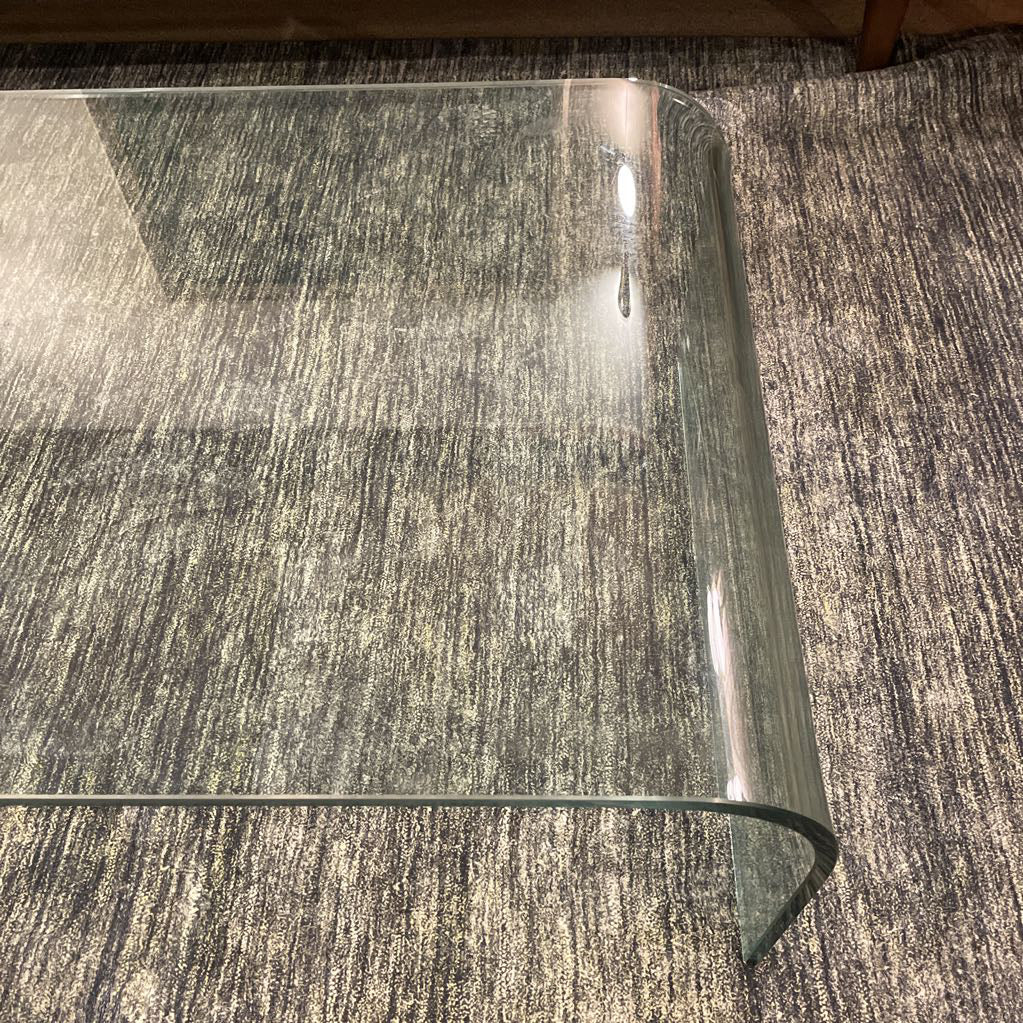 Curved Glass Coffee Table