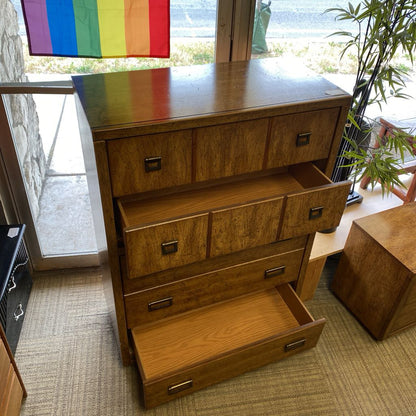 Vintage BARKER Five Drawer Chest