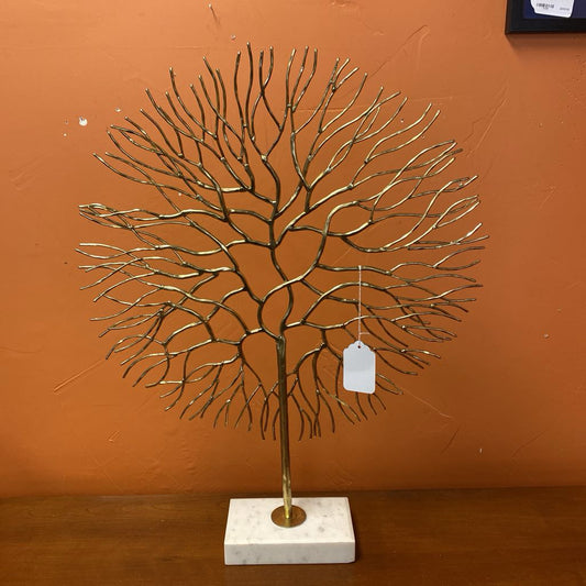 Brass Finish Tree of Life Sculpture UNIQUE FINDS