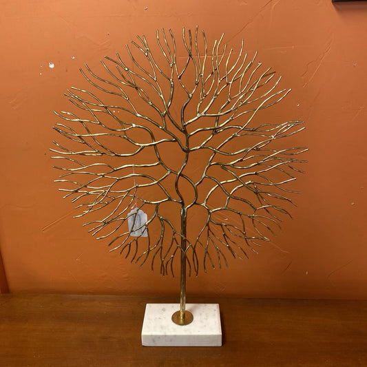 Brass Finish Tree of Life Sculpture UNIQUE FINDS