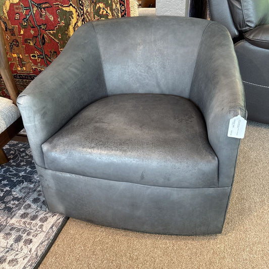 Drexel Heritage Leather Wheeled Accent Chair U ACCENT CHAIRS