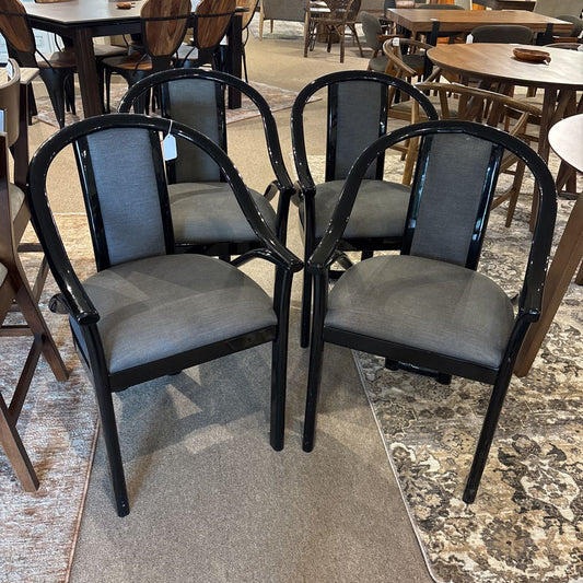 Contemporary Black Dining Chair (SET OF 4) C DINING CHAIRS