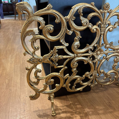 Ornate Gold Fire Place Screen