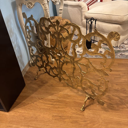 Ornate Gold Fire Place Screen